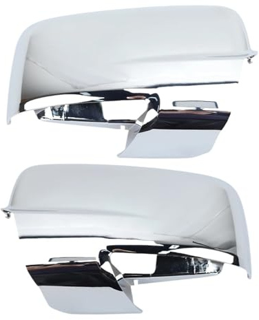 FNERRMEVC Cache Rétroviseur Latéral pour Dodge pour Ram 1500 2009-2018 Couvercle de rétroviseur(Paire Blanc)