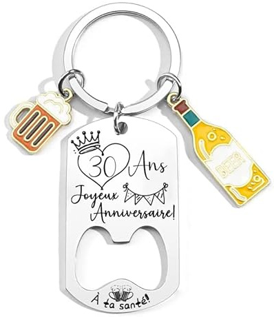 LKJHGF Porte-Clés pour 18-70 Anniversaire,18-70 ans Cadeau Décapsuleur Personnalisé - Porte-clés Anniversaire 18-70 ans Garcon Idée Cadeau 18-70 Homme et Femme Porte-clés Original Homme