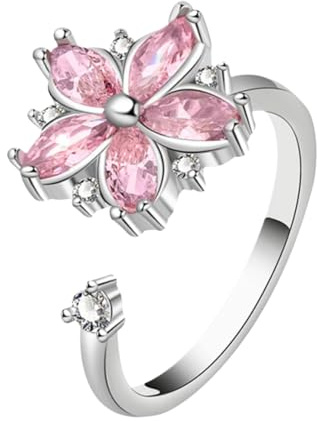 Öppna rotera stress fidget ringar – justerbar design fidget ring spinner | justerbara roterande sensoriska leksaker för stresslindring resor arbetsplats klassrum flygplan