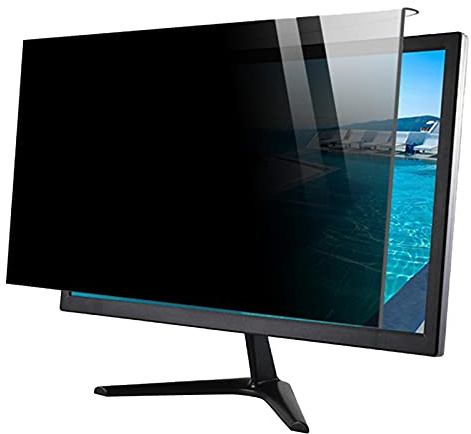 asdchZen Computer Monitor Privacy Screen Filter, Anti Glare Blue Light Eye Protection Hanging Acrylic Protective Film, 17-32 Inch, Suitable For Office,23in(524 * 306mm)