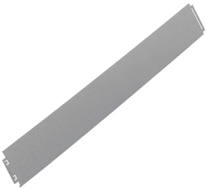 IRKA Rasenkante schmal 5 Stück Alu-Zink 100x14 cm | Werkzeugfreies Klick-Fix-System, Materialstärke 0,06 cm