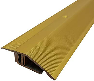 ufitec® Profi Smart Profilsystem für Vinylböden - geeignet für Belagshöhen von 5-9 mm - ALU eloxiert - Gold - (Höhenausgleichsprofil - Länge: 270 cm, Gold)