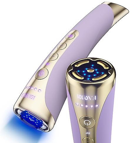 FAQ 101 High Frequency Facial Machine, RF & 3 LED Light Therapy Skincare, Red Light Therapy, Anti Aging, T-Sonic Face Massager, Radio Frequency Skin Tightening, Microsculpt Device for Face