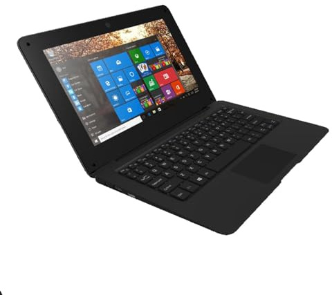 MQL-HDX Laptop portatile da 10,1 pollici, accesso a Internet, mini computer, semplice utilizzo in ufficio, più colori disponibili,Black-3GB+64GB