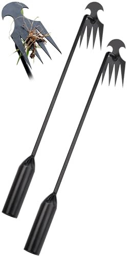Rumexeng Unkraut-Artefakt-Entwurzelungswerkzeug (26,9 cm + 50 cm, schwarz)