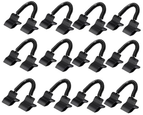 Begchy 12 Pieces Swimming Pool Cover Clips for Above Ground Pools, Solar Cover Roller Fixing Kit, Wind Protection, Swimming Pool Cover
