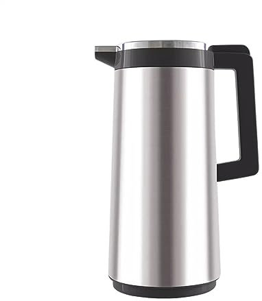 Carafe à café isotherme, 1,3 L/1,6 L/1,9 L, coque en acier inoxydable, bouilloire isolée, grande capacité, bouteilles d'eau chaude, cafetière intérieure en verre, pot isolant (taille : 1,3 L) (1,9 L)(