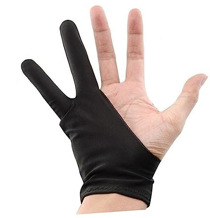 VILLCASE 2stücke Digitale Zeichenhandschuhe Zwei-finger-kunsthandschuhe Für Ölgemälde Verhindern Schmutz Schweißfeste Künstlerhandschuhe Malerhandschuhe Für Kunst-malhandschuh