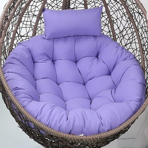 Outdoor Swing Egg Chair Kissen mit Rückenstütze für Terrasse, Hängematte, Schaukelstuhl, Orange