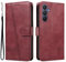 NEXCURIO Handyhülle für Samsung Galaxy A16 4G 5G Hülle Klappbar mit Kartenfäch Klapphülle Lederhülle Leder Schutzhülle Wallet Flip Case Cover Handy Tasche Handytasche - Weinrot