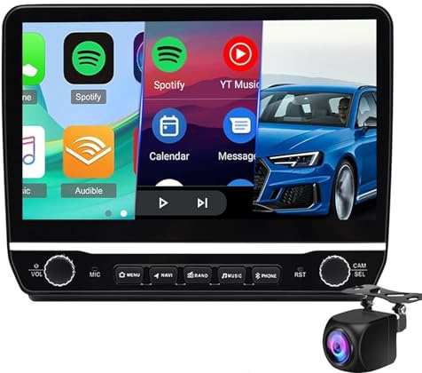 Bilradio För F-iat Ducato/Pe-ugeot Boxer/Ci-troen Jumper 2006-2022, Bilstereo Med 10-tums Skärm, CarPlay Android Auto GPS Bluetooth WiFi FM/RDS USB+backkamera(Color:M700S)