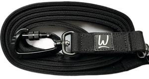 Tactical Dog Lead with Locking Carabiner Clip – Heavy Duty Nylon Dog Leash for Medium to Large Breeds – Soft Padded Handle – 160cm – Multiple Colors (Black)