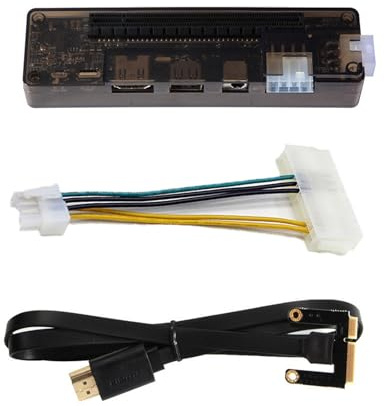 TIKATARER Dock de Tarjeta Gráfica Externa, V8.0 Exp GDC Portátil de Video Externa Dock Tarjeta Gráfica para Computadora Portátil con Interruptor Automático de Múltiples Poes, Interfaz de 26 Pines