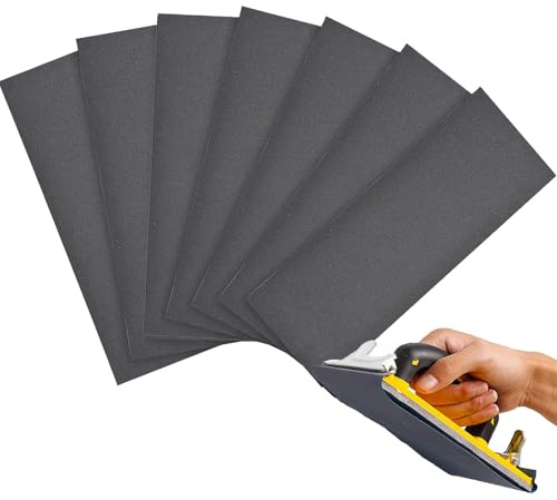 Schleifpapier Set, Schleifpapier Fein Körnung 1000, 1200,1500, Nass und Trocken, Metall 9 x 23 cm für Auto, Metall, Farbe, Holzmöbel