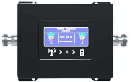 Qusedwey Amplificateur de Signal du Réseau de Téléphonie Cellulaire Amplificateur 2G 3G 3G 4G pour Les Espaces Intérieurs avec Une Zone Aveugle Faible