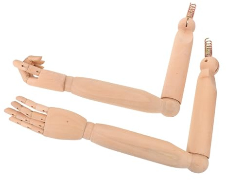 WEKAMOS Beweglicher Schaufensterpuppen Arm Flexibles Handmodell mit Gelenken Realistische Ausführung für 2 Künstlerische Übungen und Vorführungen