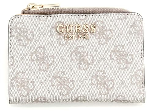 GUESS Geldbörse Laurel II SLG Zip Around Card Case Dark Taupe Logo