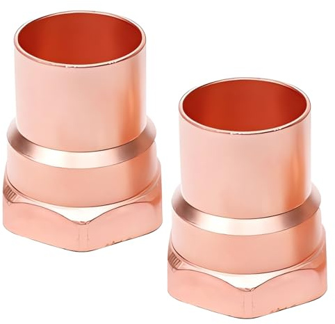 2 Stück Löt Übergangs Muffe, Löt Fitting 3/4 IG, Außendurchmesser 22mm mit Innengewinde 3/4 Muffe, Muffe Verbindung,Übergang mit 3/4 Zoll Innengewinde, Übergangsmuffe für Löten WasserLeitung Heizung