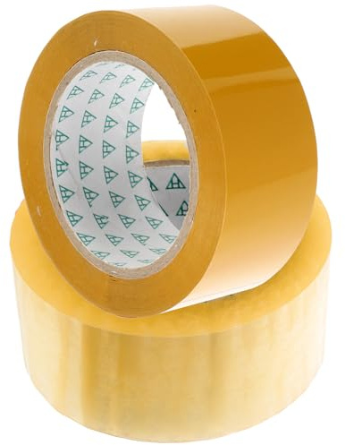 Cabilock 2 Rolls Transparent Packing Tape Carton Sealing Tape Strong Adhesive for Moving Boxes Packaging Accessory for Secure Shipping and Parcel Wrapping