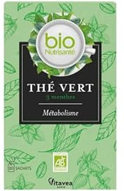Vitavea Santé BioNutrisanté Thé Vert 3 Menthes Métabolisme 20 Sachets