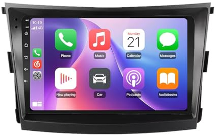 9 Pollici Touch Screen Radio con BT FM RDS DSP WiFi Dual USB Controllo del Volante AHD Android Auto Android 15 2 DIN Lettore multimediale Auto per SsangYong Tivoli 2015-2019(Z13 4+64G)
