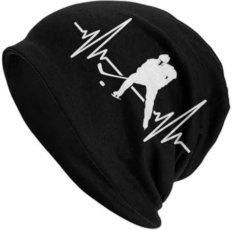 Cappello Invernale Unisex Hockey su Ghiaccio Heartbeat Hockey Heartbeat Uomini Donne Cappellini per Adulti Cappellini Cappello a Maglia Moda Calda Autunno Inverno Cappelli con teschie