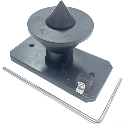 Blade Balancer, magnetischer Wandhalterung für Rasenmäherklingen, Gartengerät-Organizer, Rot, Blau, Schwarz, 18 x 9 x 11 cm (schwarz)