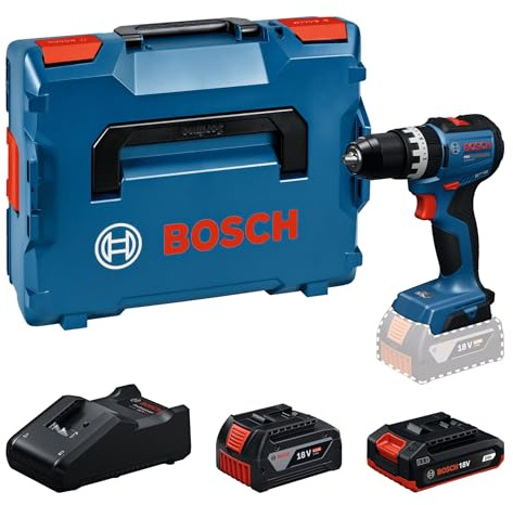 Bosch PRO 18V System sladdlös slagborrskruvdragare GSB18V-52 (inkl. GBA 18V 2.0Ah, GBA 18V 4.0Ah, GAL 18V-40, L-BOXX)