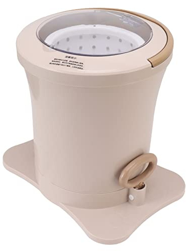 Naroote Disidratatore Manuale per Vestiti Asciugatrice Centrifuga Efficiente Alimentata a Mano per Piccoli Bucati Disidratazione Rapida per Studenti e Ragazze di Piccole Dimensioni (Albicocca)