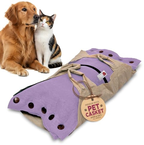 Sweet Goodbye Cocoon Pet Burial & Cremation Kit (Medium, Lavender)