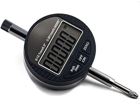 Oudtinz Indicateur numérique à cadran 0,001 mm/0,0005 - Plage de mesure 0 à 12,7 mm - Aluminium - Outil de mesure