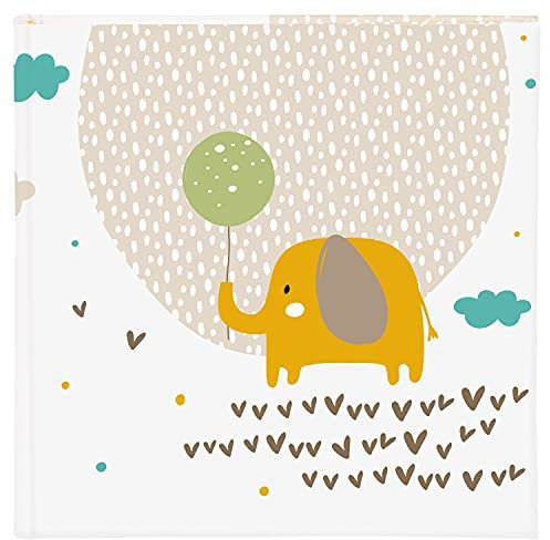 goldbuch 24 210 Fotoalbum Little Dream im kindgerechten Design, Leinenstruktur Babyalbum mit 60 weiße Seiten und Pergamin, Baby Album zum Einkleben, Papier, ca. 25 x 25 x 4 cm