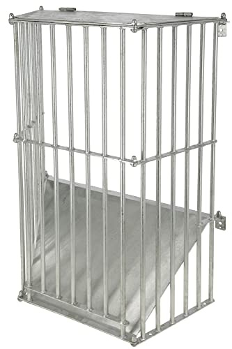 Kerbl SlowFeed Plus 3225 - Comedero para Caballos (comedero de Metal, para Montaje en Pared, Distancia Entre Varillas de 5 cm, 81 x 41 x 114 cm, para 14 kg de heno Aprox.)