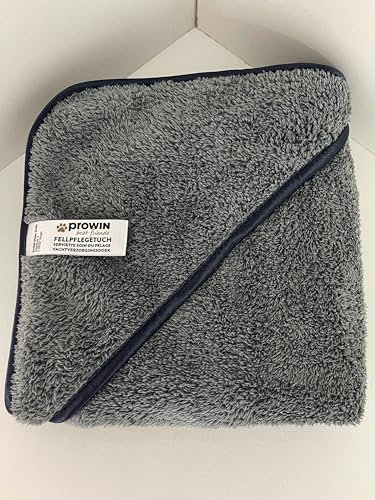 Prowin Best Friends Fellpflegetuch 40 cm x 80 cm grau