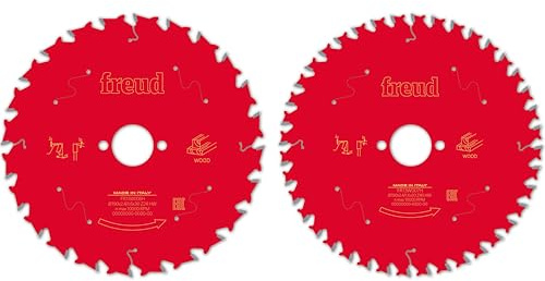 Freud Set di 2 Lame per sega circolare portatile per legno, 24 e 40 Denti Alterni ATB in Metallo Duro HW TiCo (190mm)