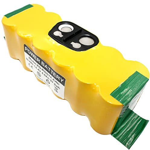 ZUIRUNDA 14.4V 4Ah Ni-MH Batteria di Ricambio per iRobot Roomba Serie 500 600 700 800 R3 4419696/Robot Aspirapolvere 450 581 605 621 700 785 880 80501,900 980 Batteria di Ricambio