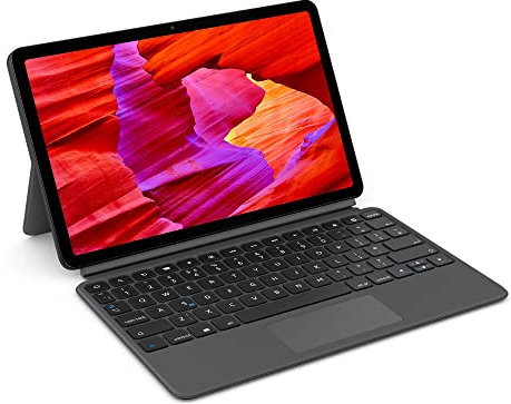 Amazon Fire Max 11 tablet (newest gen) and Keyboard Case bundle, power, fun and productivity, octa-core processor, 4 GB RAM, 14-hr battery life, 128 GB, Grey, with Ads