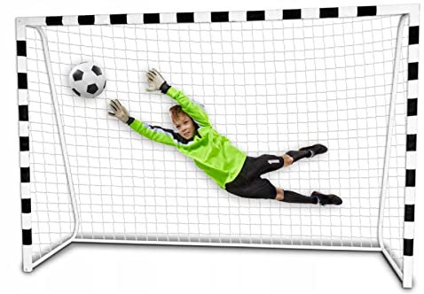 Profi Fußballtor mit Netz Gartenfußballtor Kinderfußballtor Garten Outdoor Spielen Training Ball 300 x 200 cm