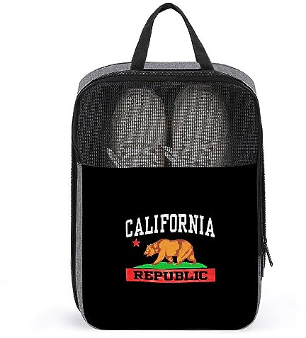 California Republic Reise-Schuhtaschen, tragbare Aufbewahrungstasche, Schuh-Organizer, Tragetasche für Damen und Herren