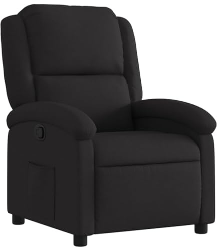 vidaXL Reclinerfåtölj, Svart, Modern, Bekväm, Justerbar, Lutningsbar, Fåtölj, Liggfåtölj, Justerbara Fåtöljer, Avkoppling, Reclining
