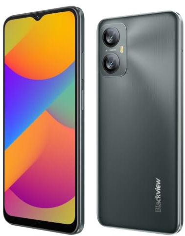 Blackview A52 PRO Handy ohne Vertrag, 12GB+128GB(1TB Externe SD), 6,5'' 90Hz Waterdrop Bildschirm, 13MP+5MP, Dual-SIM Android 13 Smartphone, 5180mAh Akku, Gesicht Entsperren&Fingerabdruck Schwarz
