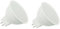 Tradineur - Pack de 2 Bombillas LED Planas, GU5.3, 6W Equivalente a 51W, 420 lúmenes, 6000K, luz Blanca fría, eficiencia energética A+, 20000 Horas - 5 x 5 cm