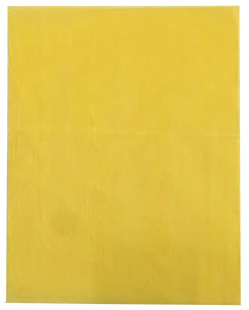 EMVANV Kohle-Transferpapier, für Zuhause, Büro, buntes Kohlepapier, einseitig, Stoffzeichnung für Holz, Papier, Leinwand und andere Kunstoberflächen, Gelb, 100 Stück