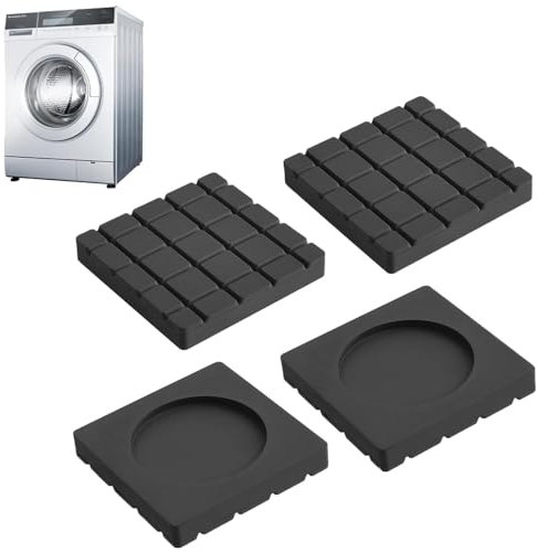 Anti Vibration Pads for Washing Machine, 4Pcs Washing Machine Vibration Pads Rubber Pads, Non Slip Grip Washing Machine Foot Pads for Washing Machine and Dryer, Washing Machine Feet Anti Vibration