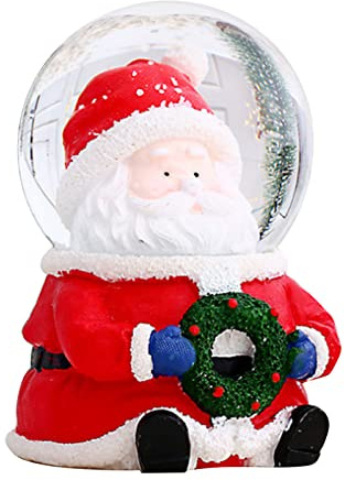 Dsacxixai Palla di Neve –Globo di Neve di Natale Natale Bagliore di Fiocchi di Neve di Compleanno per Decorazione Natalizia (Grande Vecchio)