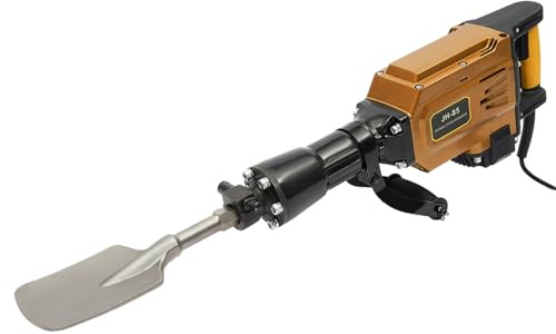 Hanmorfarbi Trench Digger, Multifunctional High Power Electric Screw, with Pointed Pick & Flat Chisel & Tree Shovel, Can Demolish The Wall Trenching and Digging, Electric Heavy Duty Jack Hammer