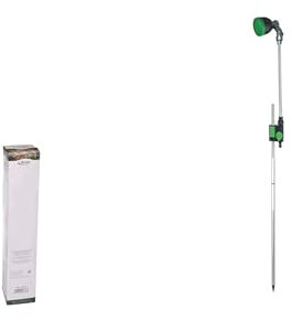 NORDIQ - Ducha Exterior Jardin con Conexión a Manguera – Ducha Jardin Altura Regulable para Piscina o Camping - Duchas Portatiles de Aluminio – con Cabezal Regulable - 160-230 cm