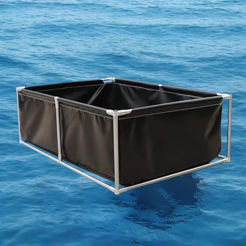 Wujgbnhg Piscina Rectangular 100cm, Tanque de acuicultura portátil, Revestimiento de Estanque, Piscinas Simples para Estanque, Piscina de Lona para Peces para piscicultura, Almacenamiento de Agua