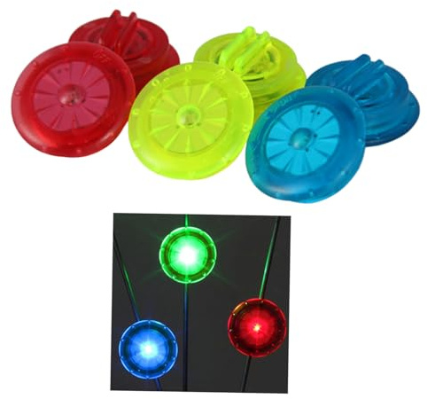 VICASKY 9 Pcs Lumières de Rayons de Vélo LED Mini Étanches Ip67 Mode Clignotant pour Décoration et Sécurité Lors des Balades Nocturnes à Vélo