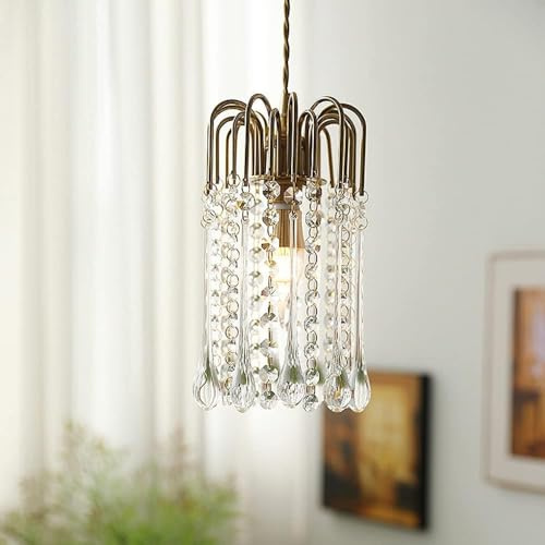 Lámpara colgante de cristal de vidrio E14, 1 luz, de metal, ajustable, for decoración del hogar, luminaria suspendida, lámparas de techo
